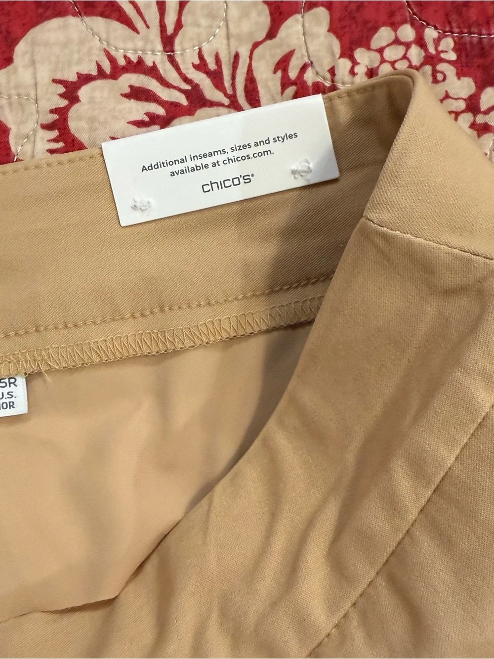 Chico's Brigitte Slim Leg Pants in Camel-Tan - Picture 4 of 5